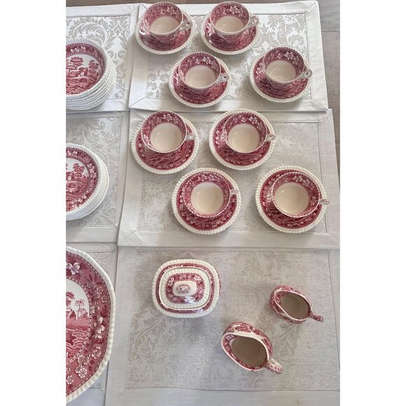 1920s Antique 85 Piece Copeland Spode's Tower China Service for 8 with Extras - Picture 4 of 10